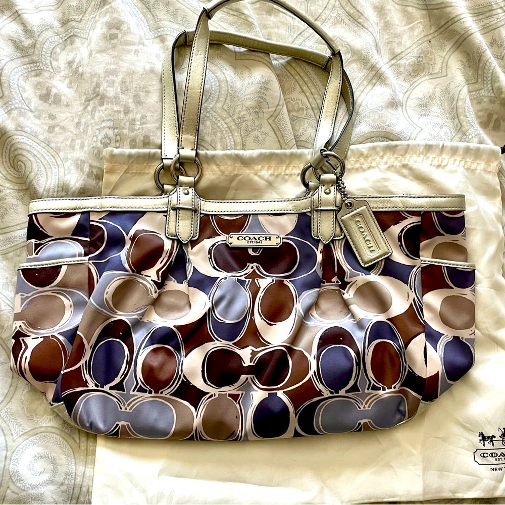 COACH Signature Multicolor Satchel Bag - Coach